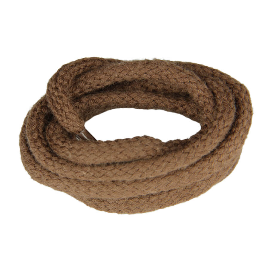 Medium Brown Sport Shoe Laces in 100 Cotton