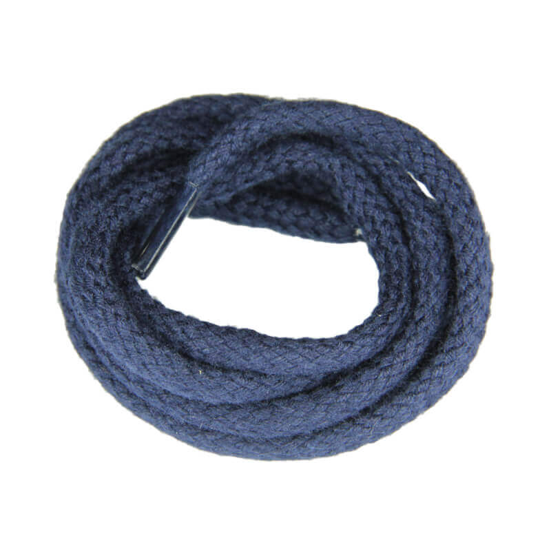 Navy Blue Sport Shoe Laces in 100% Cotton