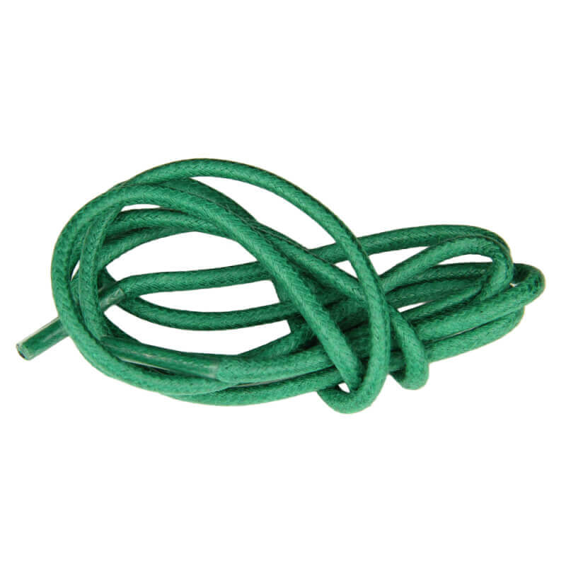 Modea Flat Wax Lace 160cm (64inch) - Green/Metal Aglets