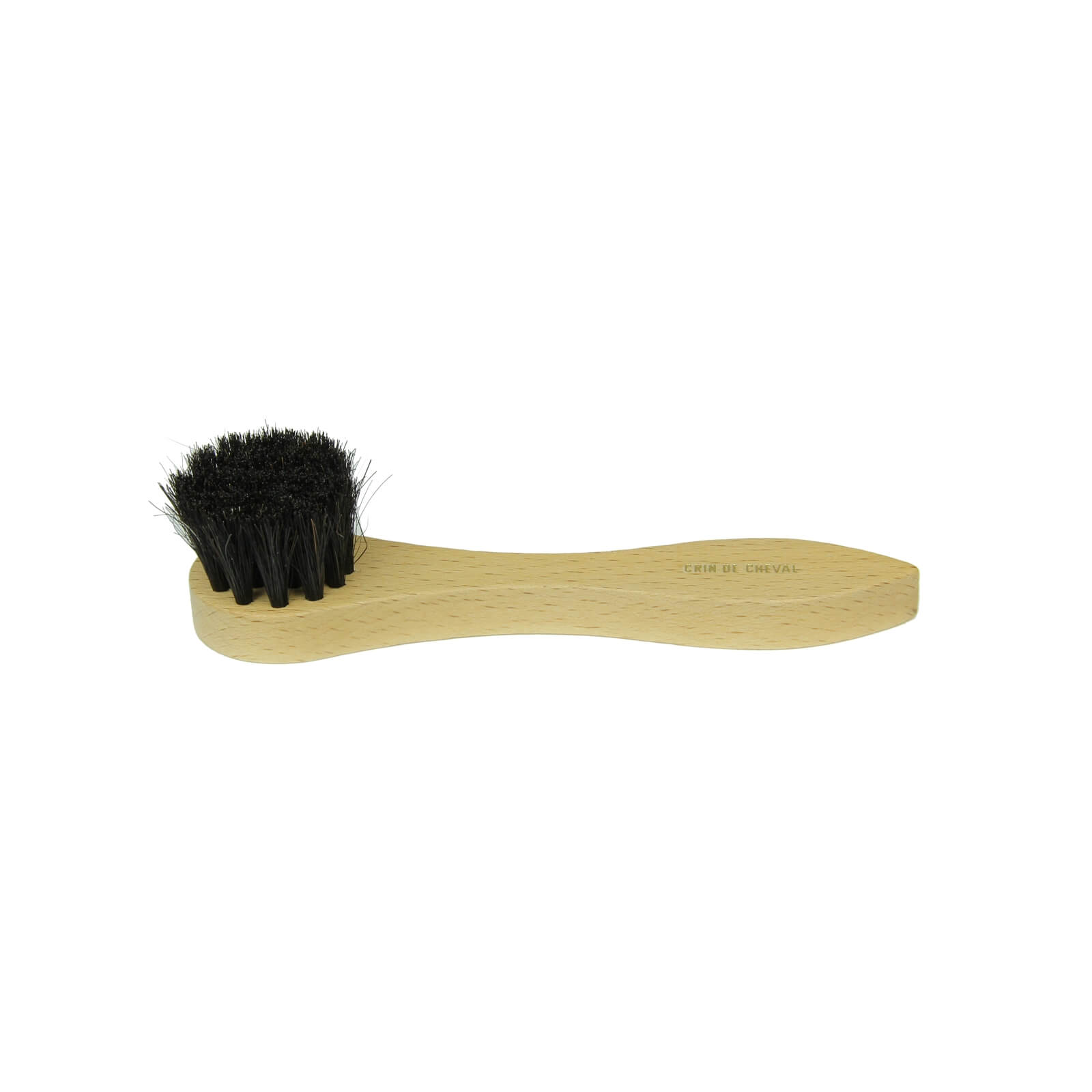Dauber Shoe Shine Brush Black Horsehair Wood Handle 