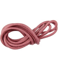 Dark Pink Round Waxed Shoe Laces
