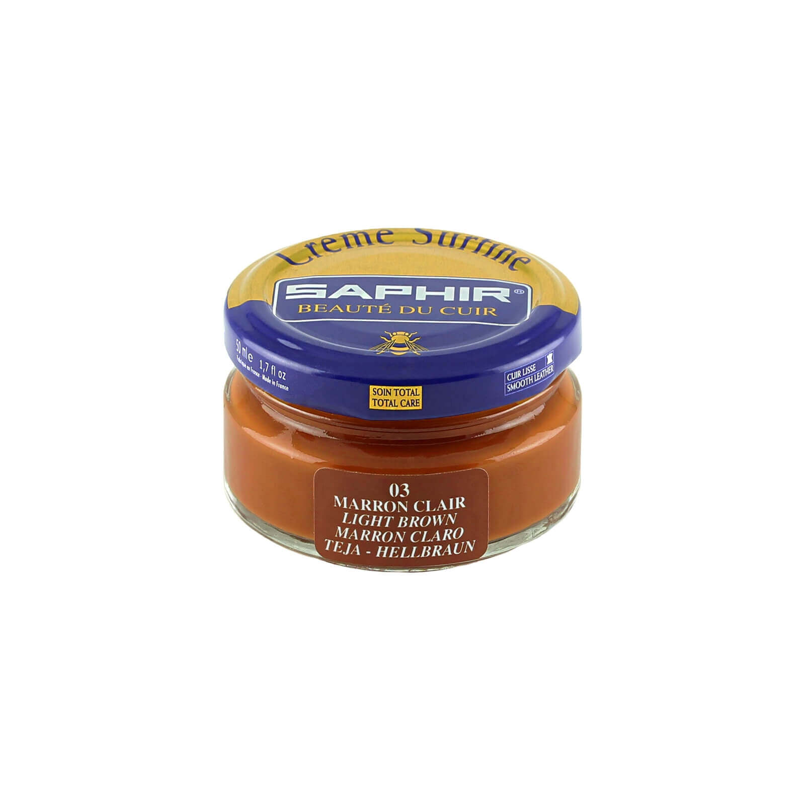 Cirage Saphir SAPHIR Cirage Crème Surfine Pommadier Stone Dark Grey 50 Ml - Made4Me Cirage Saphir Noir