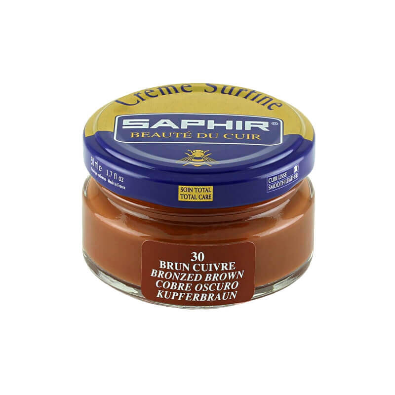 Cirage marron cuivré SAPHIR - Crème Surfine