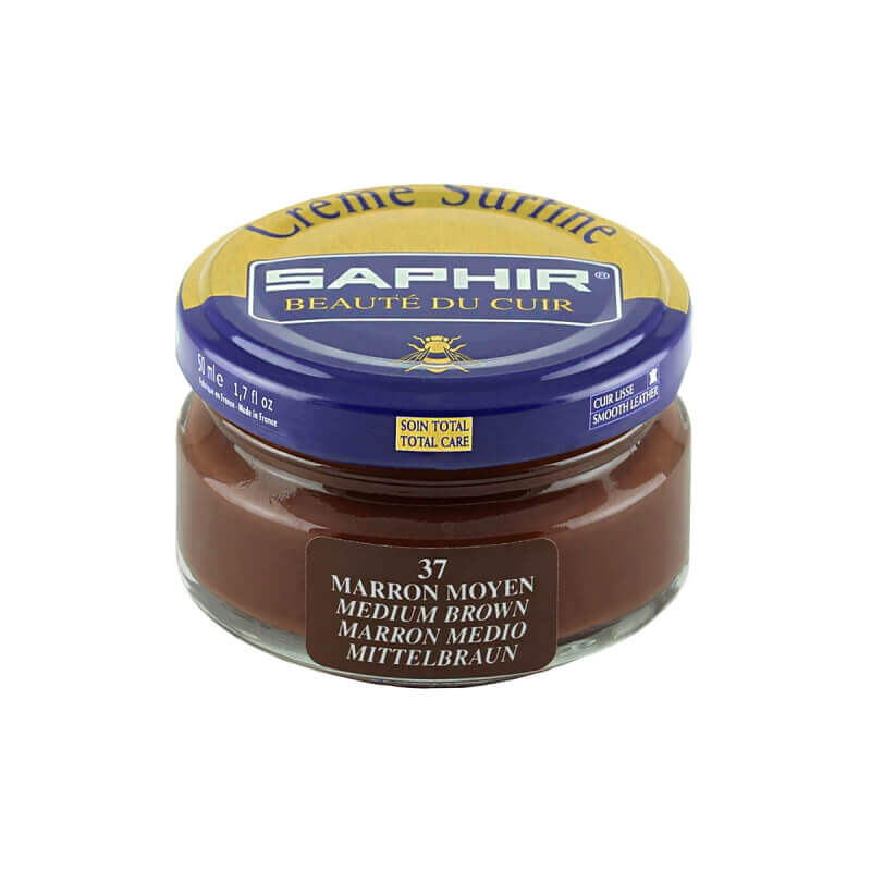 Cirage marron moyen SAPHIR - Crème Surfine