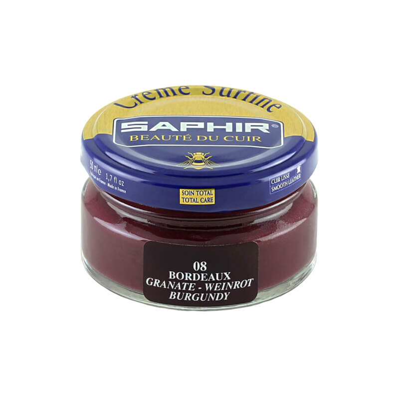 Saphir Bordeaux Red Superfine Shoe Cream for shoes