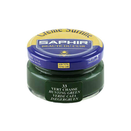 Cirage vert chasse SAPHIR - Crème Surfine