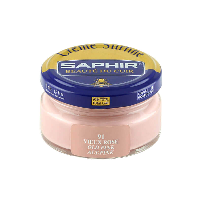 Cirage vieux rosé SAPHIR - Crème Surfine
