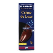 Saphir Navy Blue Deluxe Shoe Cream with Applicator Sponge