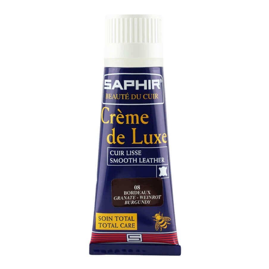 Saphir Shoe Cream with Applicator for Bordeaux Leather Shoes