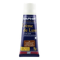 Saphir Light Brown Deluxe Shoe Cream with Applicator Sponge