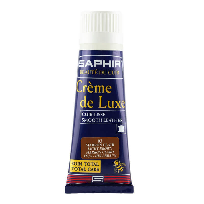 Cirage SAPHIR marron clair - Crème de luxe en applicateur