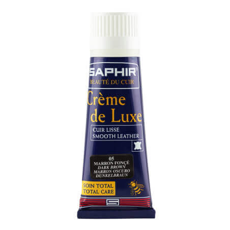 Cirage SAPHIR marron foncé - Crème de luxe en applicateur