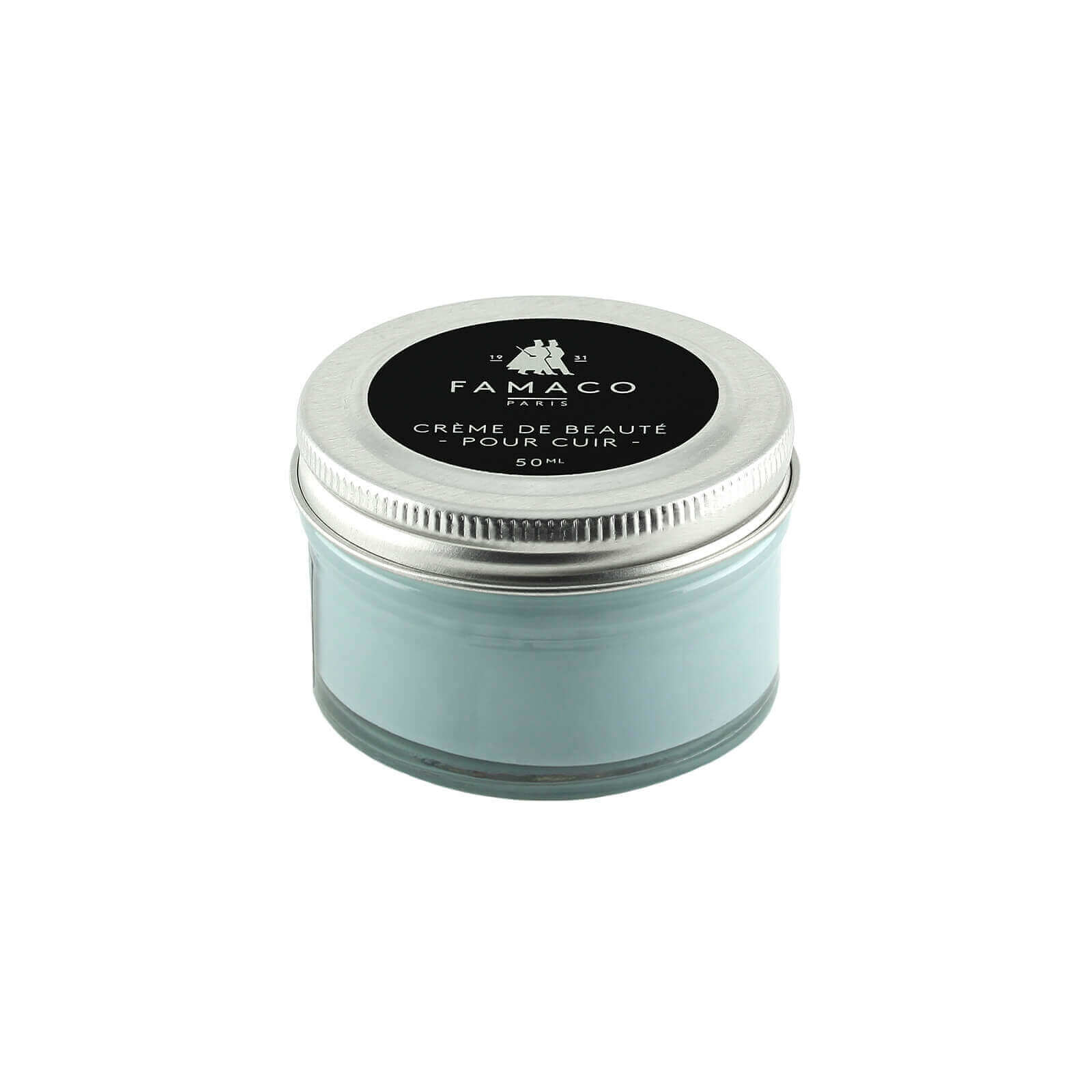 Famaco Pastel Blue Leather Shoe Cream