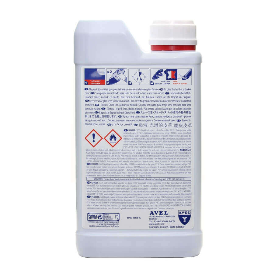 Grey Leather Dye by Saphir in 500 ml