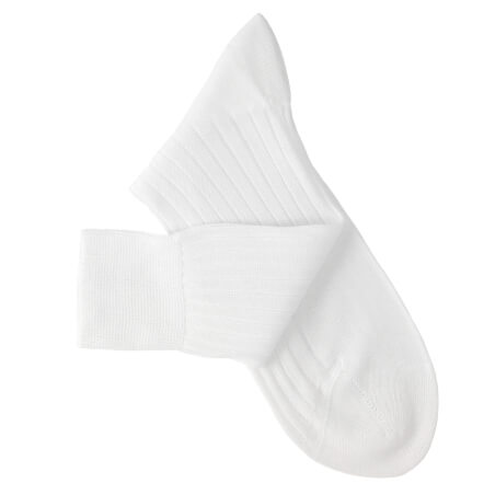 White Lisle Socks