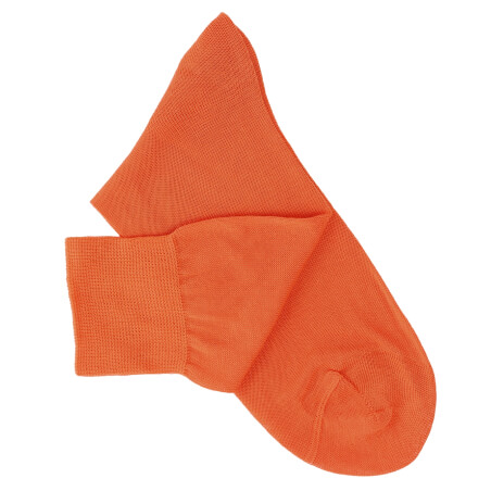 Chaussettes maille rasée orange