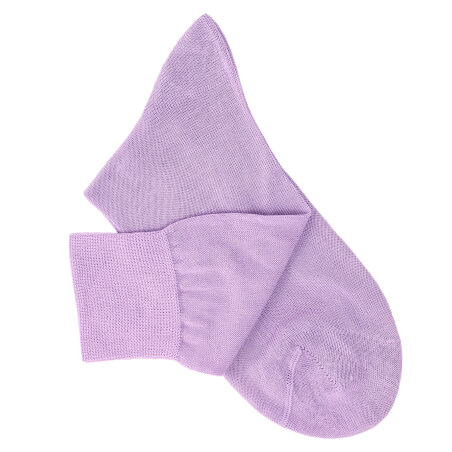 Mauve Cotton Lisle Socks