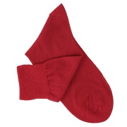 Red Cotton Lisle Socks
