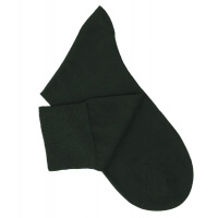 Dark Green Cotton Lisle Socks