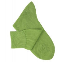 Chaussettes lisses fil d'Ecosse vert clair
