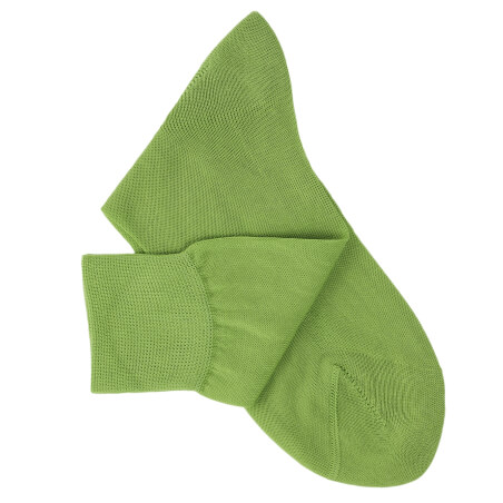 Chaussettes maille rasée vert clair