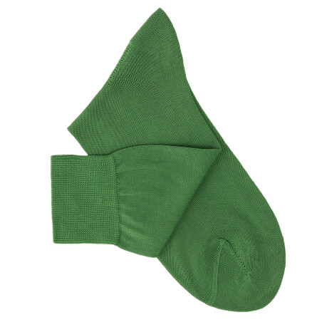 Garden Green Cotton Lisle Socks