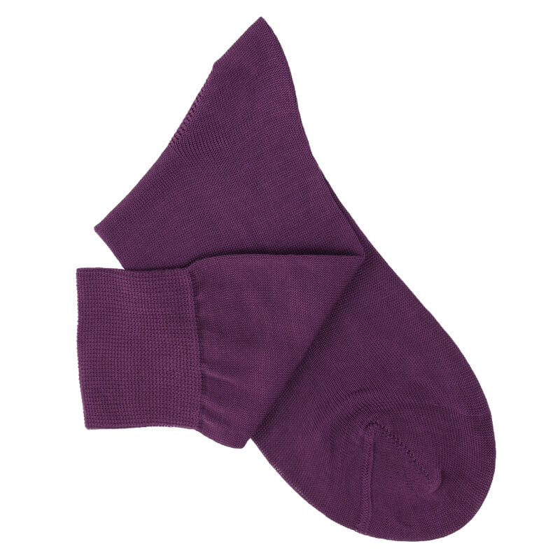 Chaussettes maille rasée violet