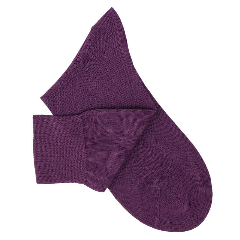 Purple Cotton Lisle Socks