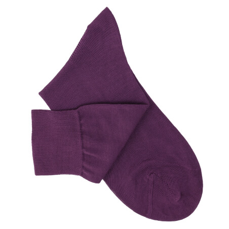 Chaussettes maille rasée violet