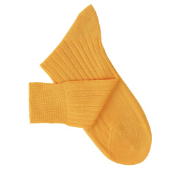 Yellow-Orange Lisle Socks