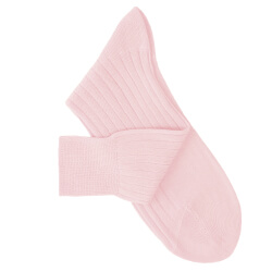 Chaussettes fil d'Ecosse rose pâle