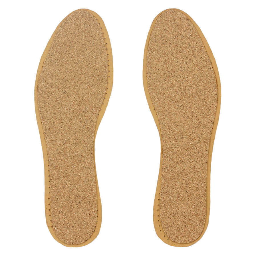 Leather Insoles with Cork Bottom to help eliminate odours