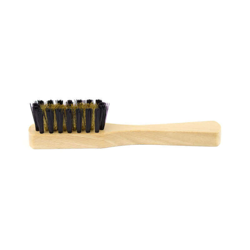 Brush with Nylon and Brass Bristles for Cleaning Suede