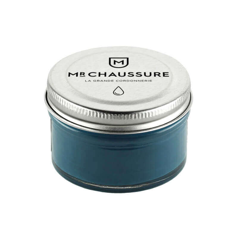 Monsieur Chaussure Teal Blue Shoe Cream