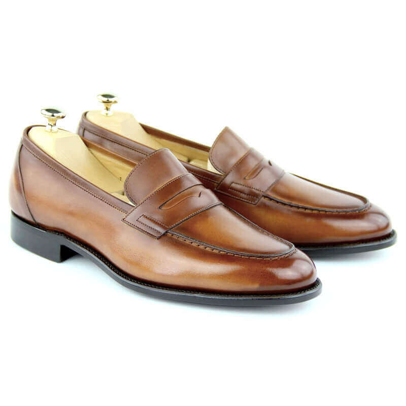 Loafers Shoes MC01 Cognac by Monsieur Chaussure