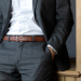 Ceinture cuir lisse MC02 - Havane