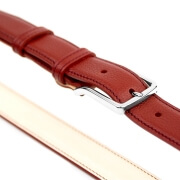 Grained Leather Belt MC02 - Garnet