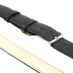 Grained Leather Belt MC02 - Black