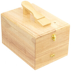Coffret cirage Repose pied garni Cuir Essentiel