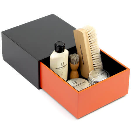 Orange Shoe Shine Leather Starter Kit