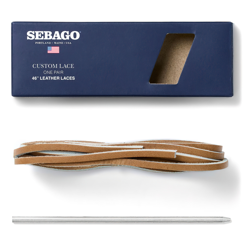 Sebago Leather Beige Camel Shoe Laces