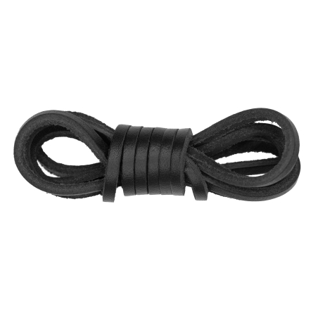 Lacets cuir bateau Noir