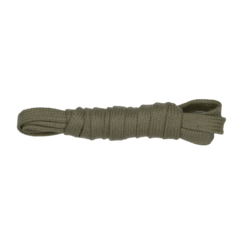 Olive Green Flat Shoelaces