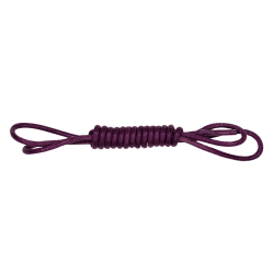 Lacets ronds cirés Prune