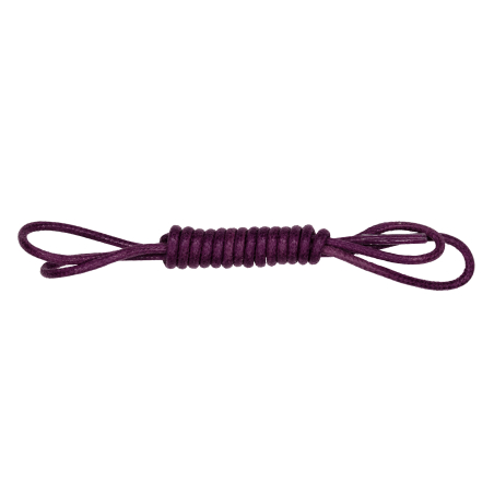 Waxed Round Plum Laces