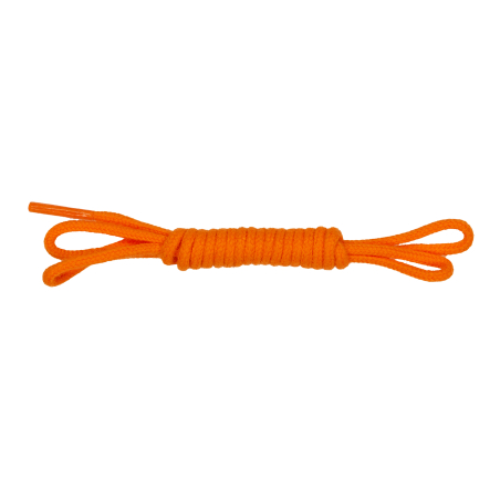 Lacets ronds fins Fluo Orange