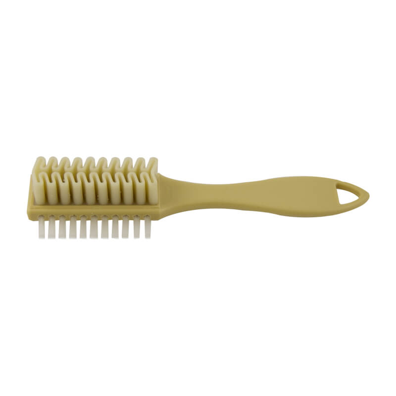 JXQ-N Suede Shoe Brush with Handle Safe Grip for Effective Cleaning of Nubuck Velour Leather Boots Multifunctional with Brass Bristle Edge Eraser Cleaning Cleaner Boot Trainer 