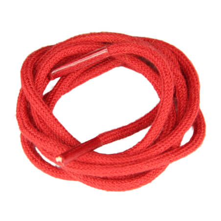 Lacets de couleur : rouge - 100% coton