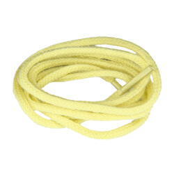 Lacets de couleur : jaune pâle - 100% coton