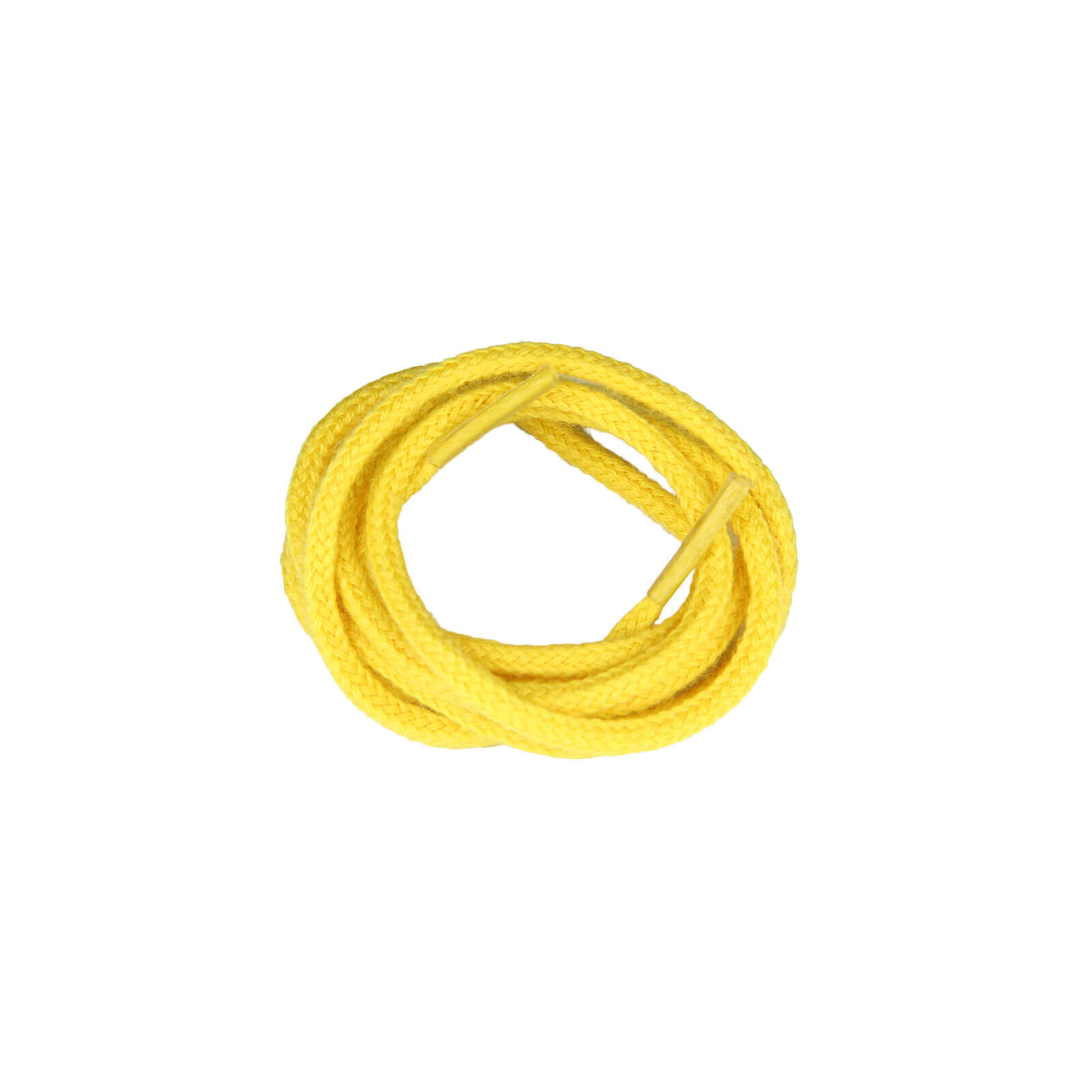 Fine Round Yellow Shoe Laces in 100 Cotton